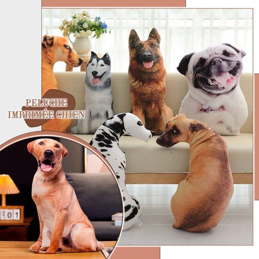 Ibasenice 3D chien Jeter™ Coussin Animal en Pluche Doux Imitation Chien: un peluche chien avec une apparence comique - LE PARADIS DES ENFANTS
